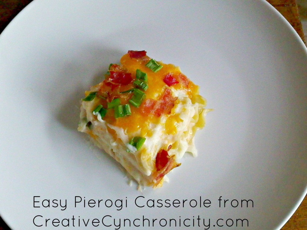 pierogi3pictext Easy Pierogi Casserole from CreativeCynchronicity.com