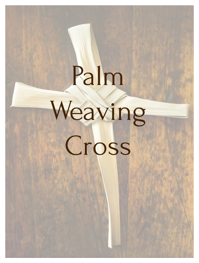 palm weaving cross