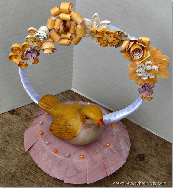 Paper Quilled Wedding Cake Topper, CreativeCynchronicity.com