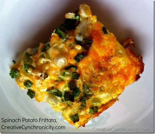 #Spinach #Potato #Frittata, CreativeCynchronicity.com