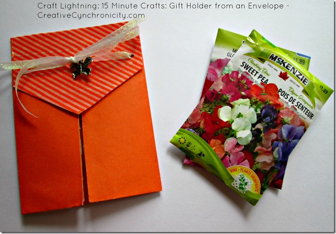 Tutorial: Make a Gift Holder from an Envelope in 15 Minutes or Less - CreativeCynchronicity.com