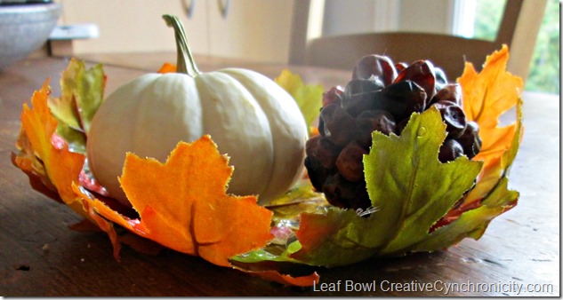 DIY Fall Leaf Bowl - Perfect for Autumn Table Settings, Thanksgiving Tablescapes 