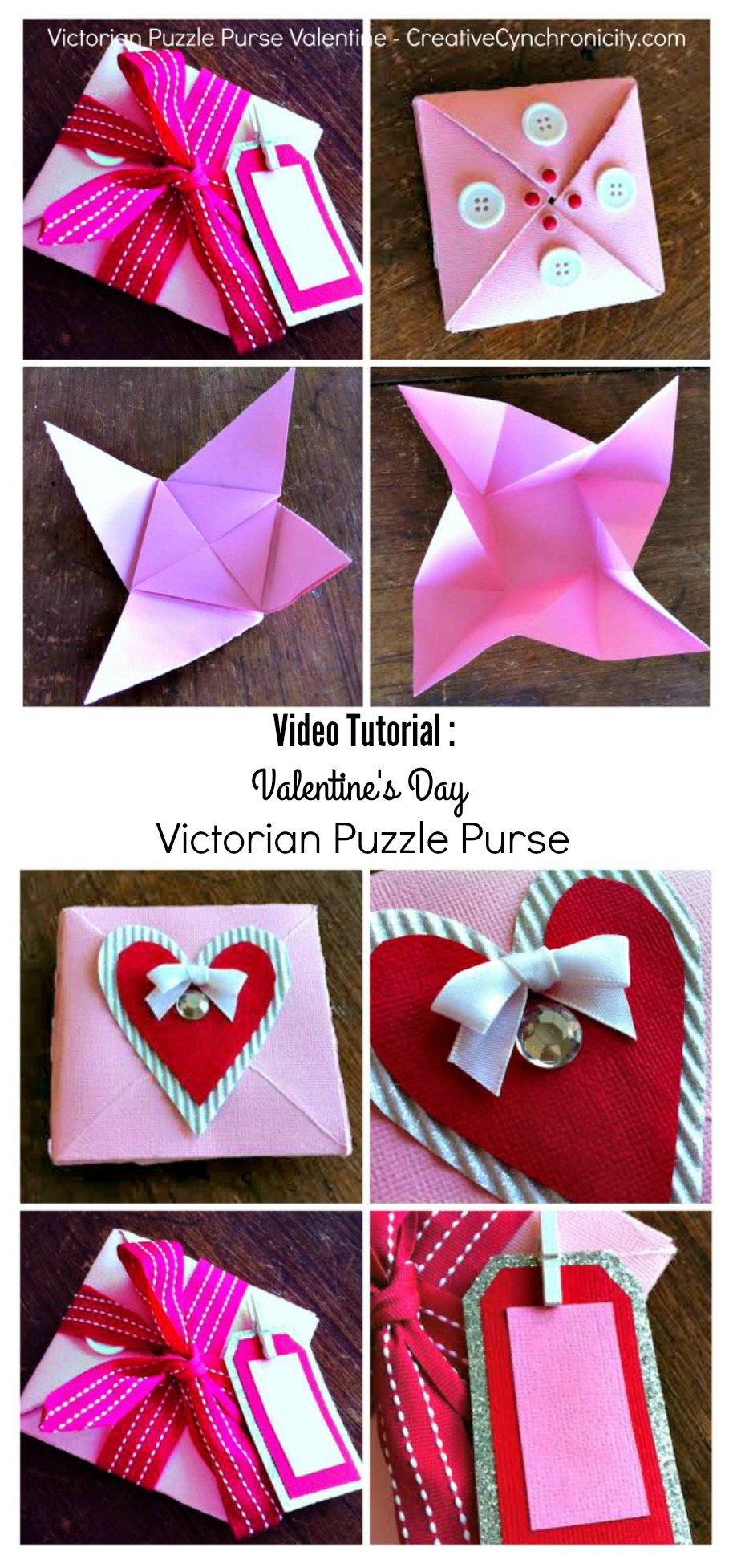 Video Tutorial for a Victorian Puzzle Purse for Valentine's Day