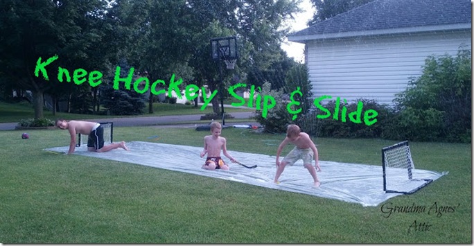 knee hockey slip and slide