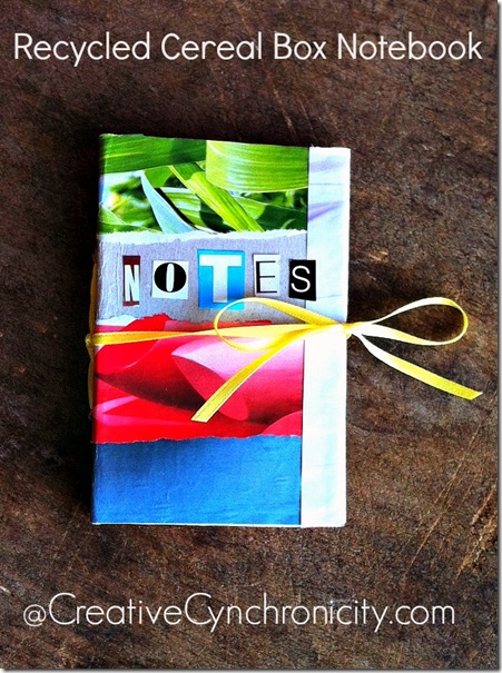 Quick and Easy Cereal Box Notebooks - Creative Cynchronicity