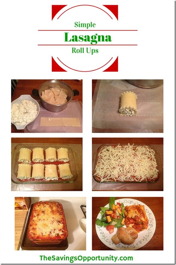 Easy Lasagna Roll Up