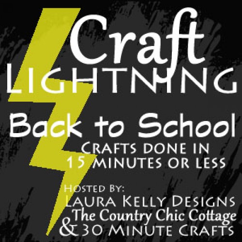 craft lightning back to school 2015