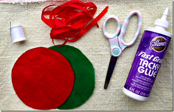 materials for felt ornaments