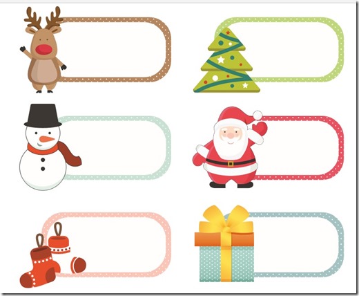 Free christmas labels