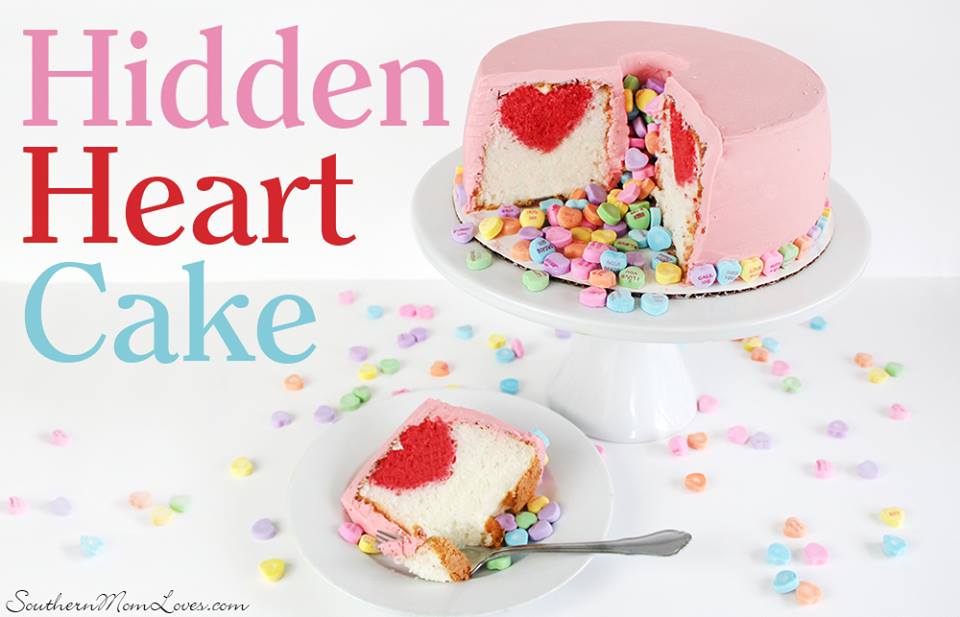 hidden heart cake