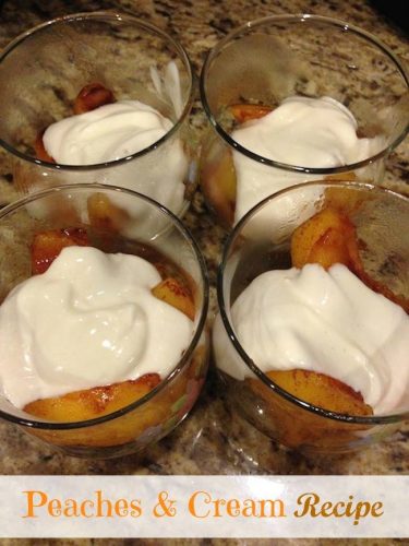 peaches and cream dessert recipe