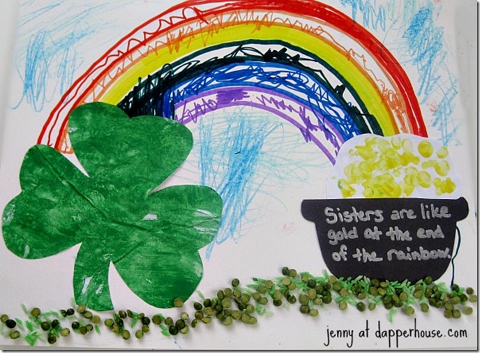 Multi-media-St-Patricks-Day-Themed-Art-lessons-and-craft-activity-tutorial-for-kids-@dapperhouse