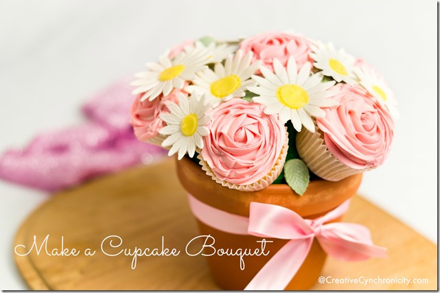 make a cupcake bouquet 