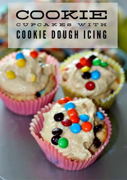 cookie cupcakes with cookie dough icing recipe
