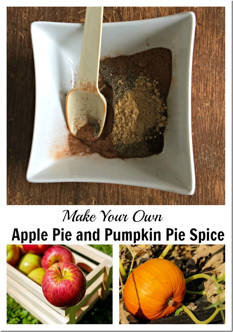 make your own apple pie and pumpkin pie spice blends