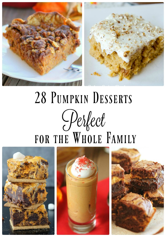 pumpkin desserts perfect for the whole family