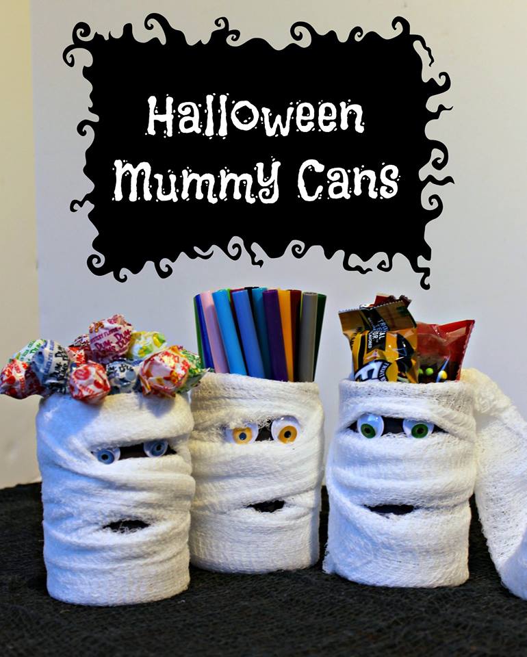 Halloween Mummy Cans