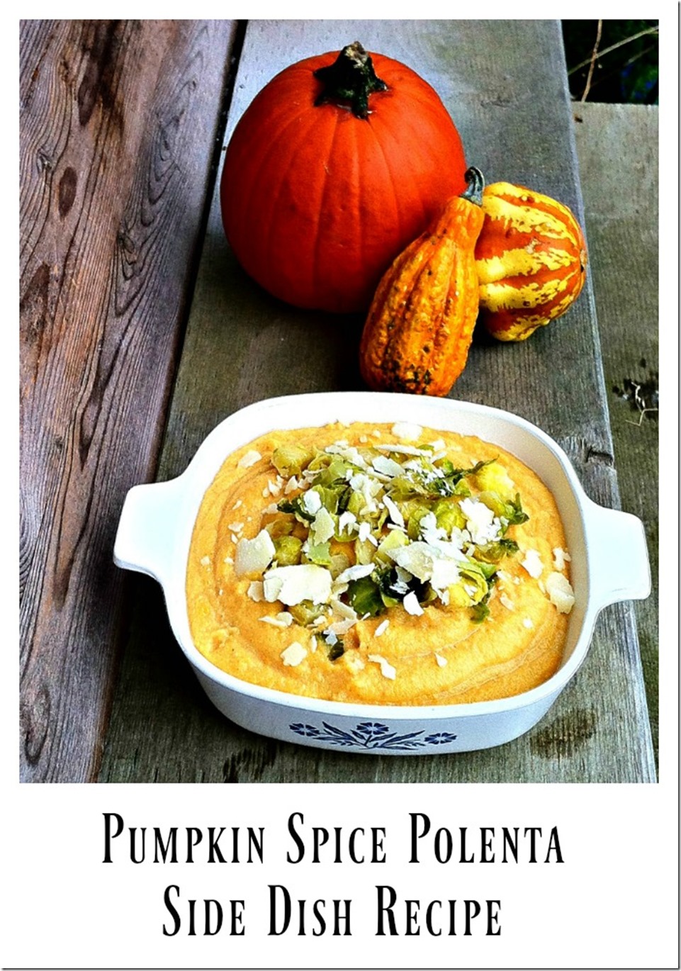 pumpkin spice polenta side dish recipe