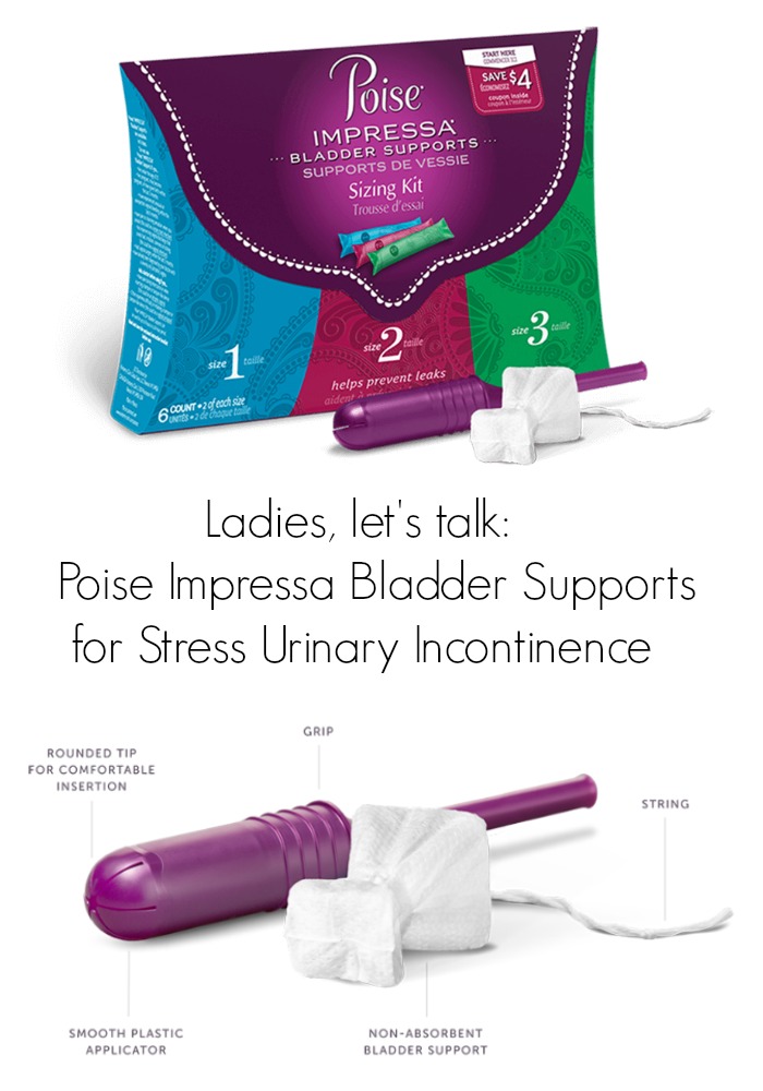 Poise Impressa Bladder Supports, Size 3, 10 Tampons 