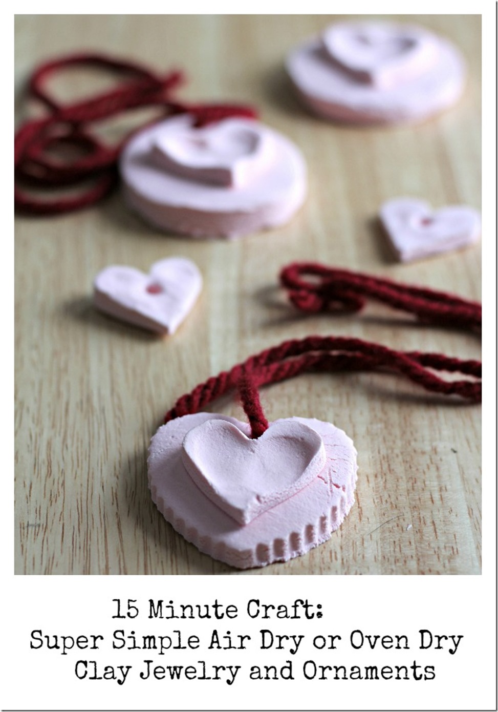 15 minute craft - clay ornaments and jewelry