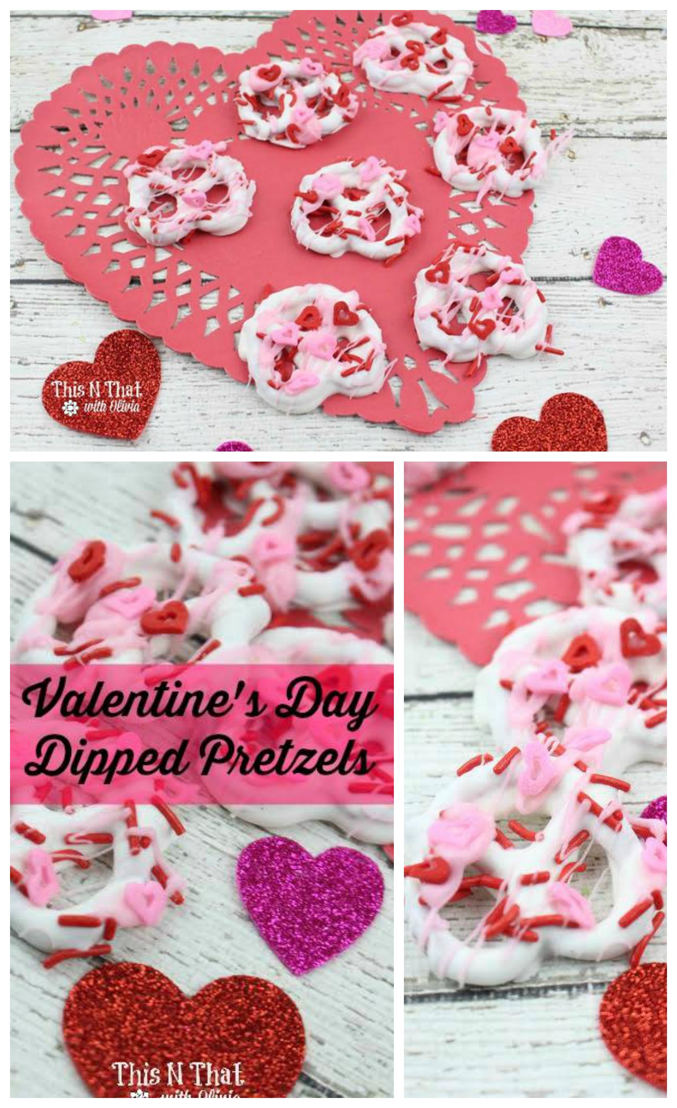 Valentine's Day Dipped Pretzels