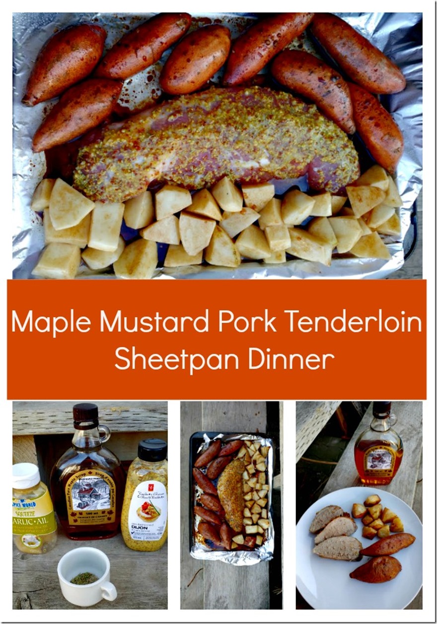Maple Mustard Pork Tenderloin Sheetpan Dinner Recipe