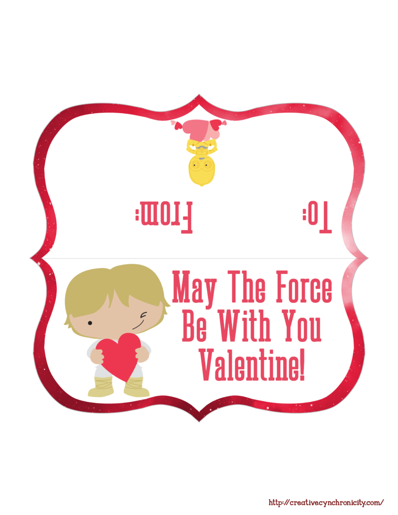 Star Wars Inspired Printable Valentines - Creative Cynchronicity