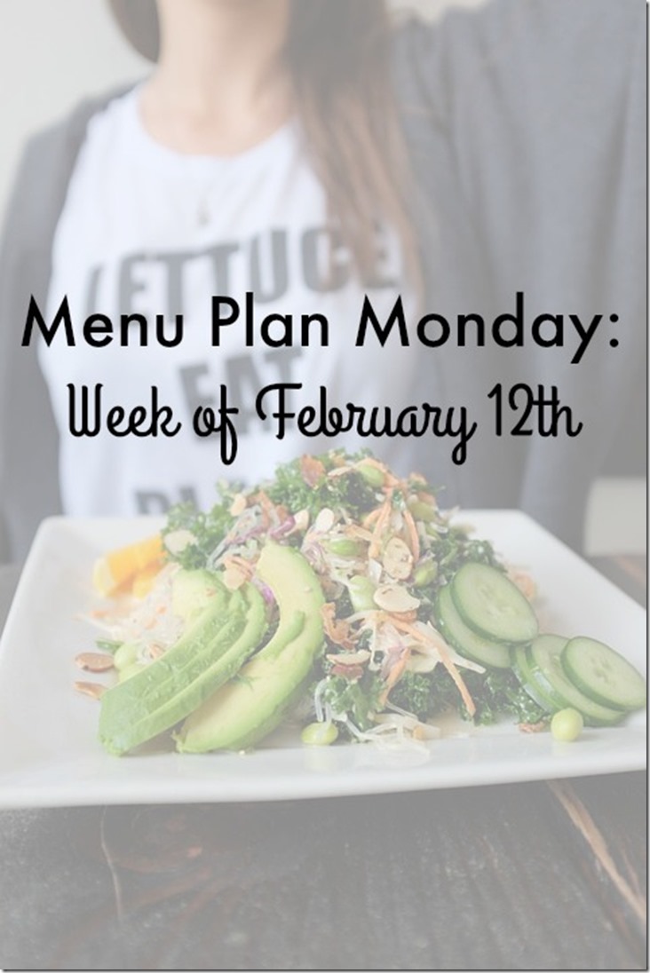 menu plan monday february 12