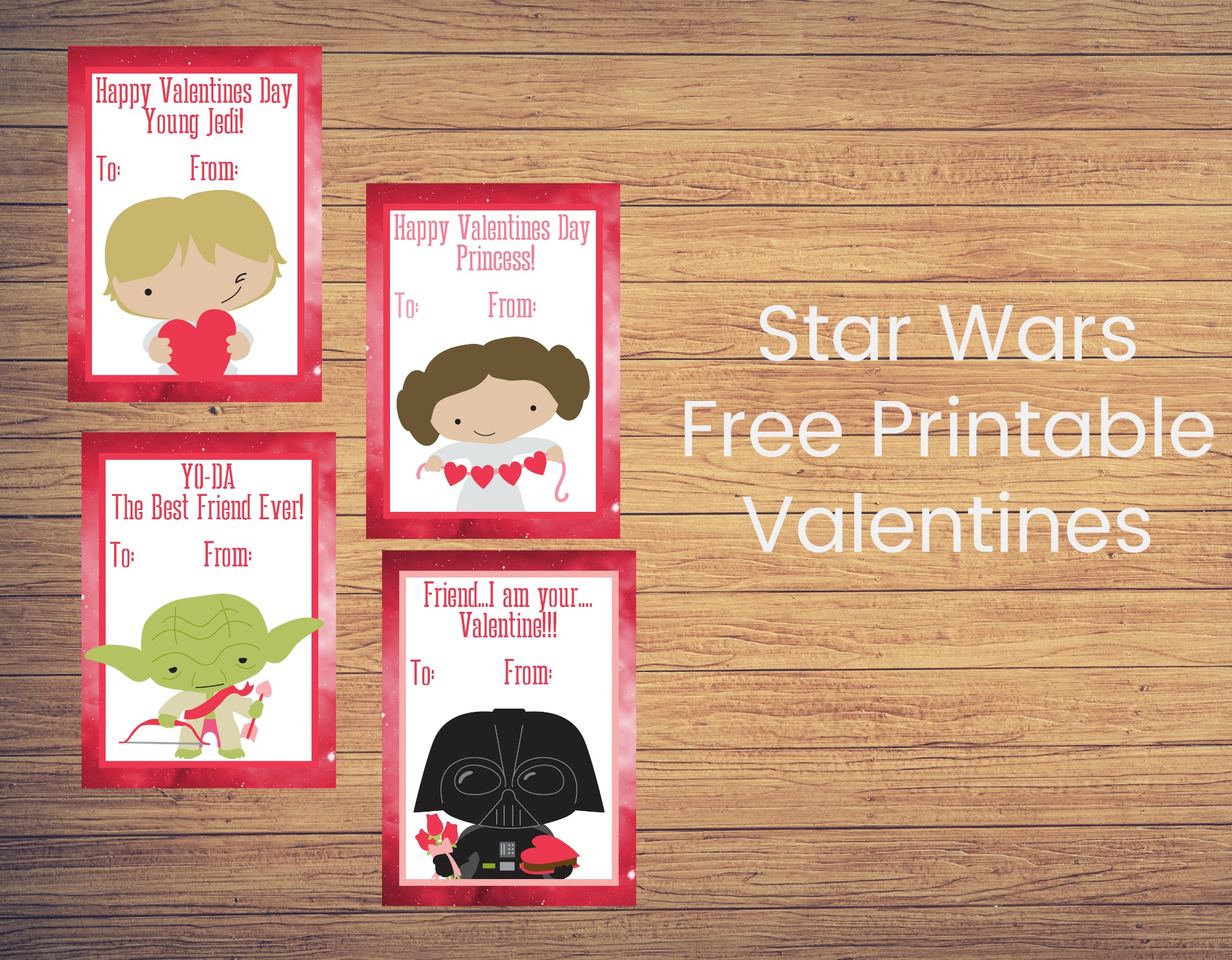 Star Wars Free Printable Valentines