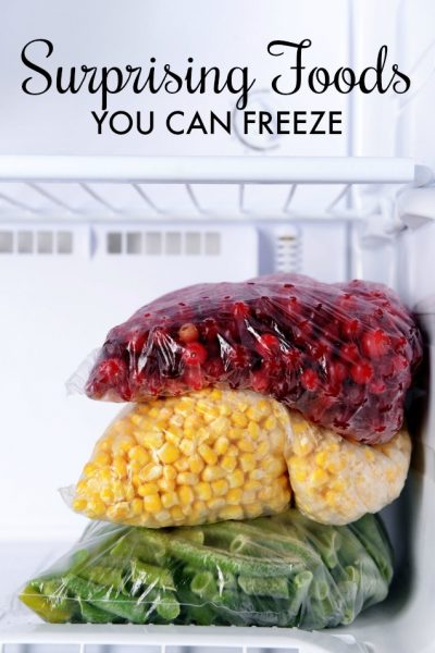 surprising foods you can freeze