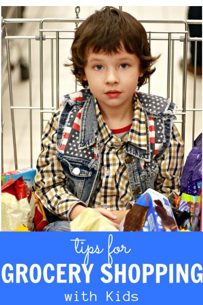 tips for grocery shopping with kids