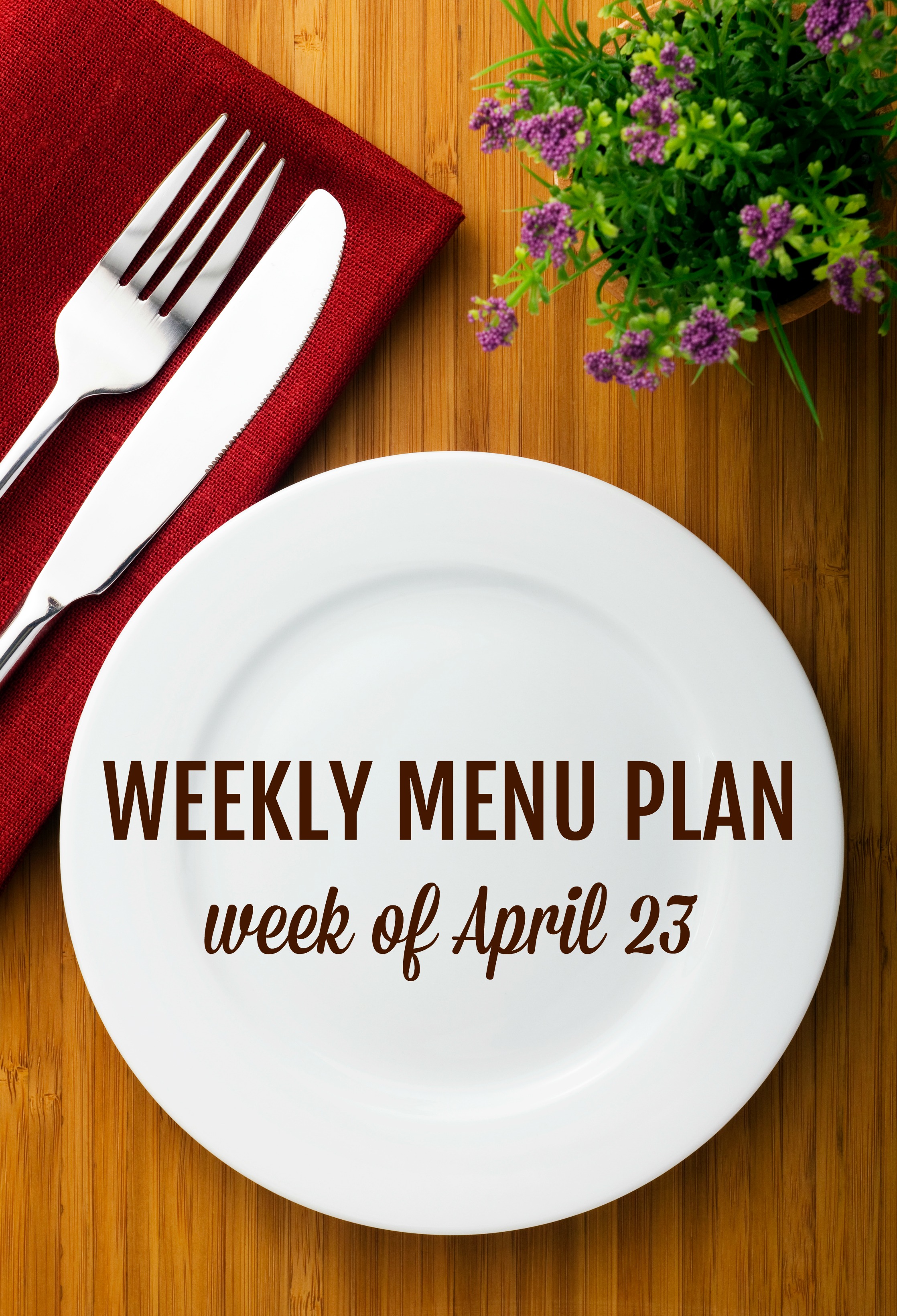 weekly meal plan