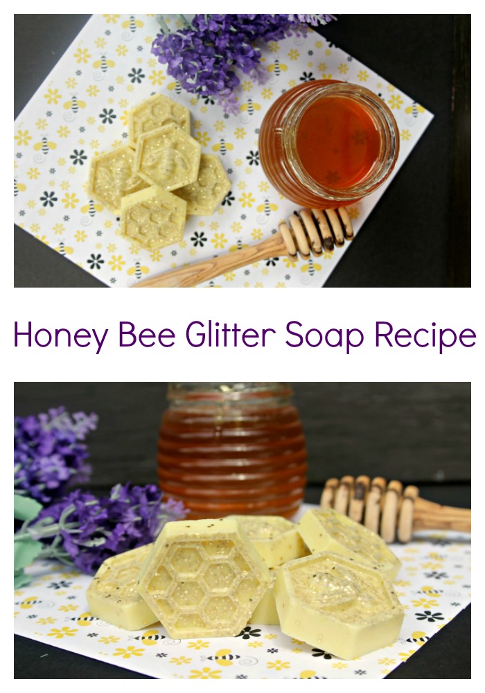 Honey Bee Glitter Soap Recipe