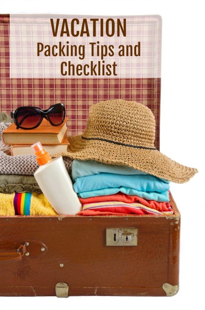 vacation packing tips and checklist