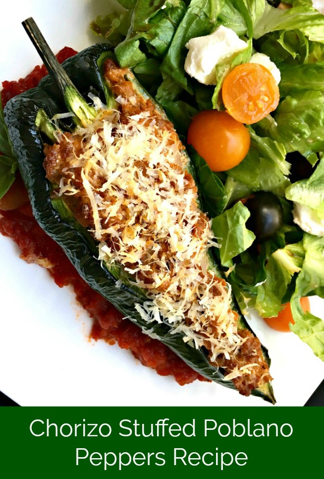 Delicious Chorizo Stuffed Poblano Peppers Recipe