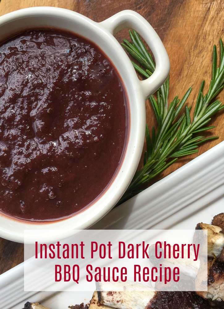 Instant Pot Dark Cherry BBQ Sauce Recipe