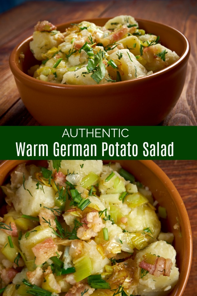 authentic warm German potato salad