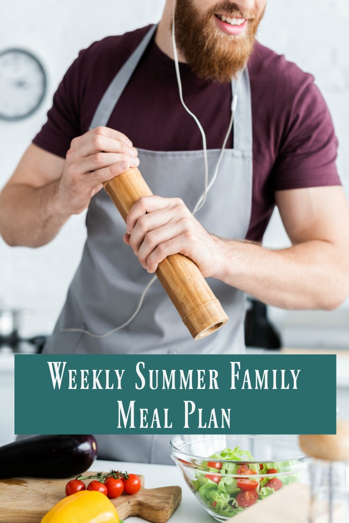 weekly summer family meal plan
