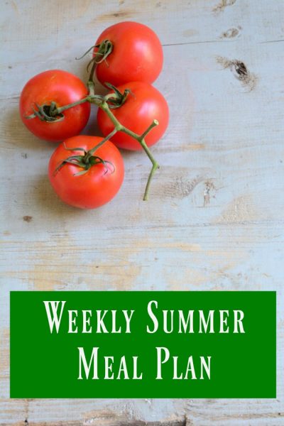 weekly summer meal plan