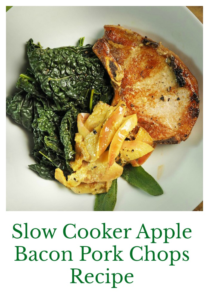 Slow Cooker Apple Bacon Pork Chops Recipe - Creative Cynchronicity