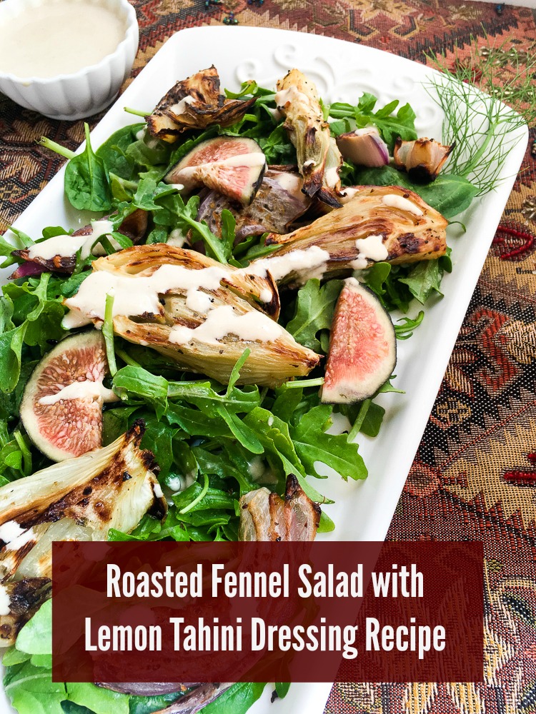Roasted Fennel Salad with Lemon Tahini Dressing Recipe