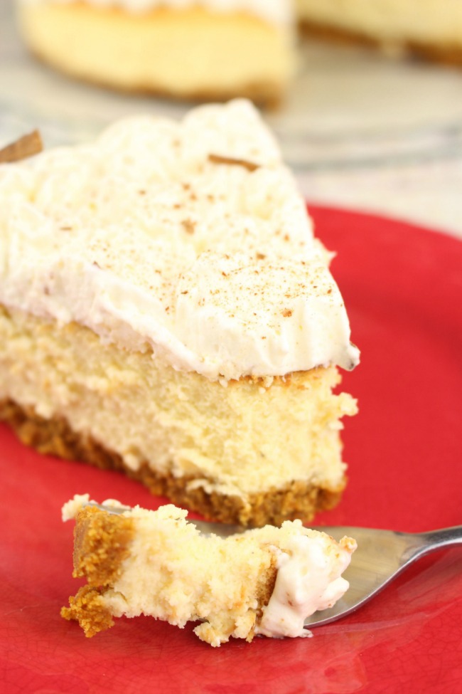 easy pumpkin eggnog cheesecake recipe