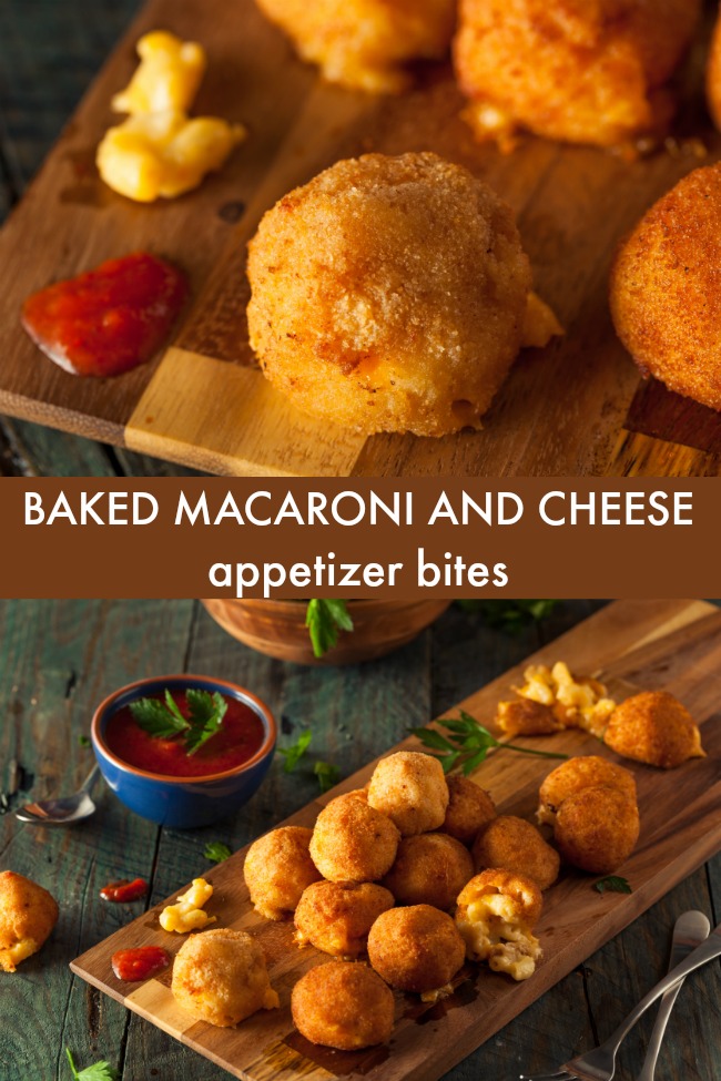 baked macaroni and cheese appetizer bites