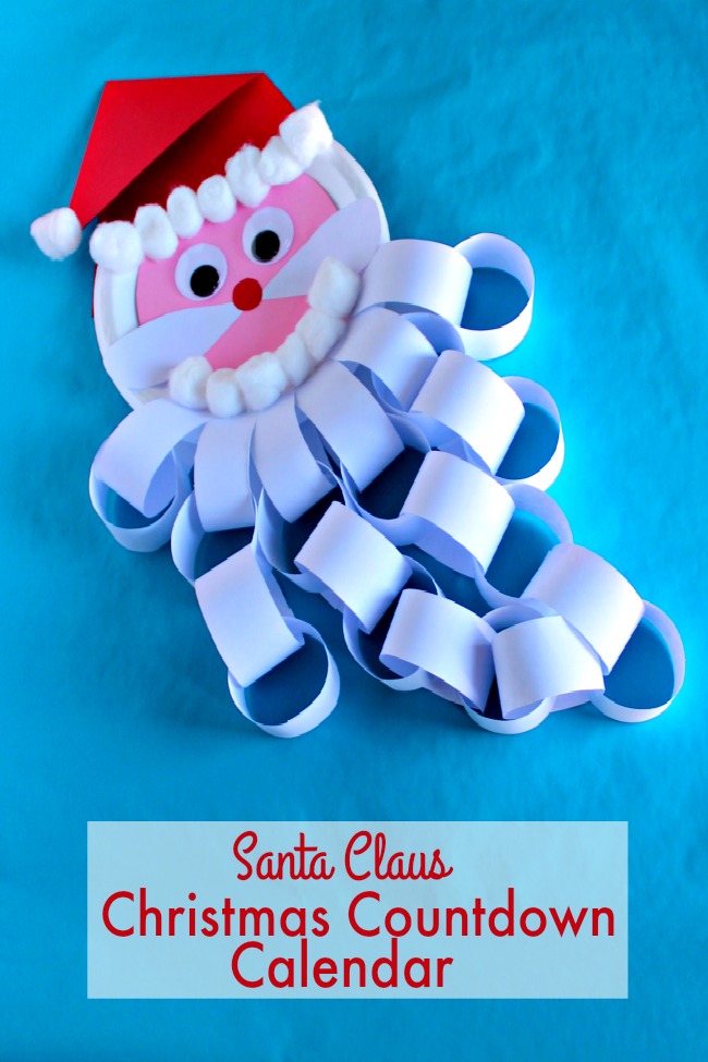 santa claus christmas countdown calendar