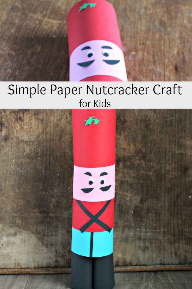 simple paper nutcracker craft for kids