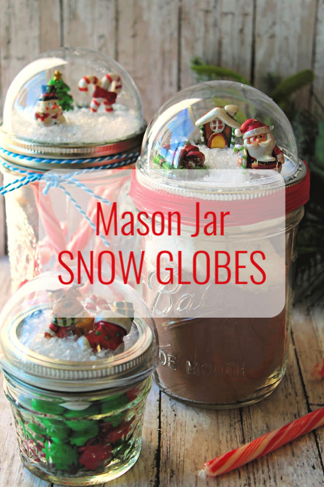 Mason Jar Snow Globes