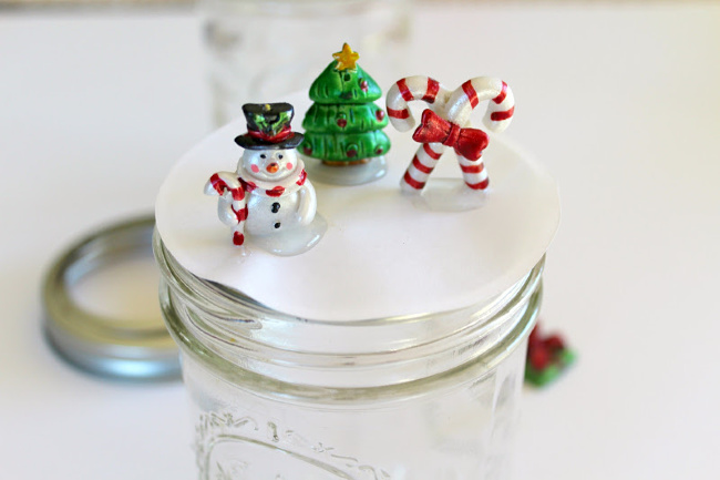 how to make a mason jar snow globe
