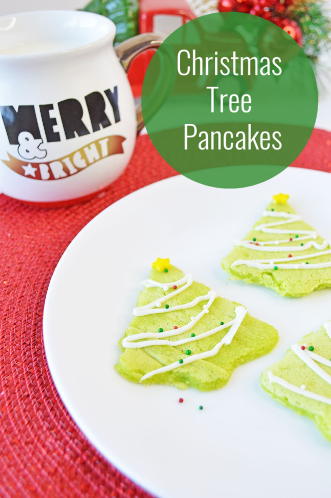 how to make christmas tree pancakes