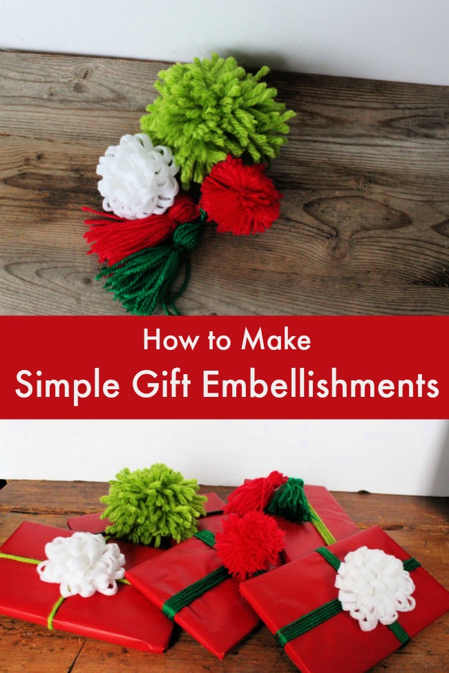 how to make simple gift embellishments