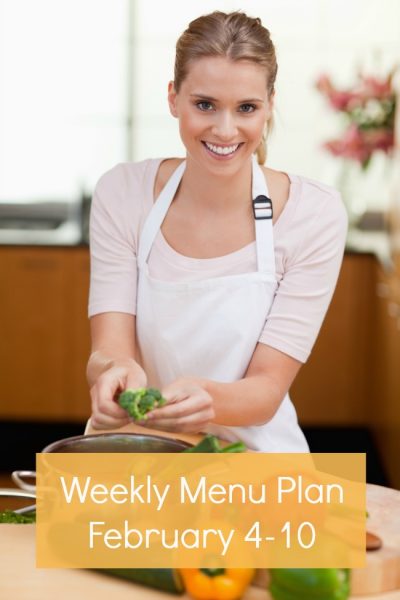 weekly menu plan february 3